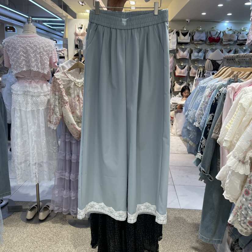 空東大門直郵女裝新品人氣25春夏職業推薦熱賣時尚休閑褲蕾絲BELITA休閑褲