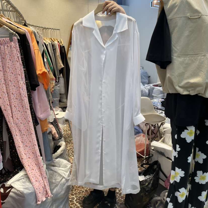 THE LINE-Q韓國直郵㊣東大門實拍女裝新品休閑襯衫蕾絲衫含腰繩THE LINE-q襯衫/蕾絲衫