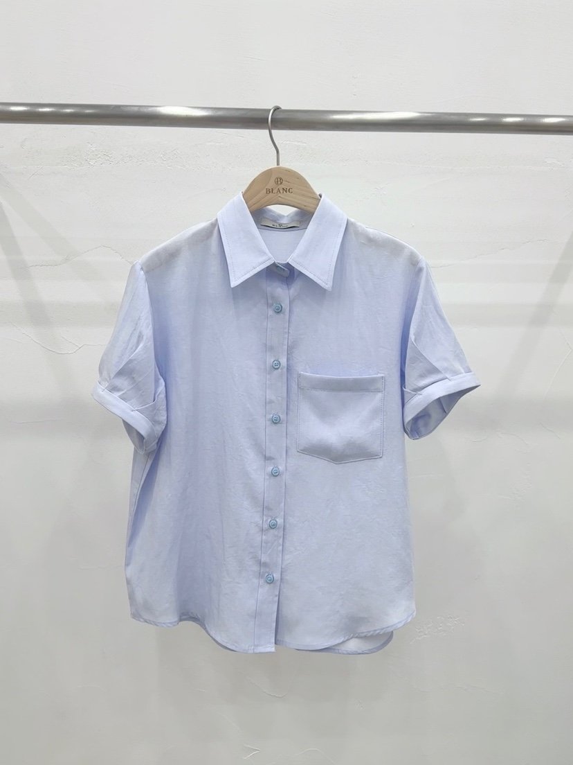 BLANC-A韓國直郵㊣女裝新品熱賣休閑25春夏襯衫蕾絲衫亞麻BLANC-A襯衫/蕾絲衫