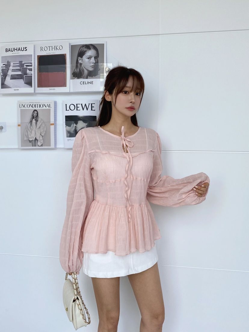 CLOTH直郵韓國代購㊣女裝新品人氣時尚熱賣推薦休閑襯衫蕾絲衫CLOTH襯衫/蕾絲衫