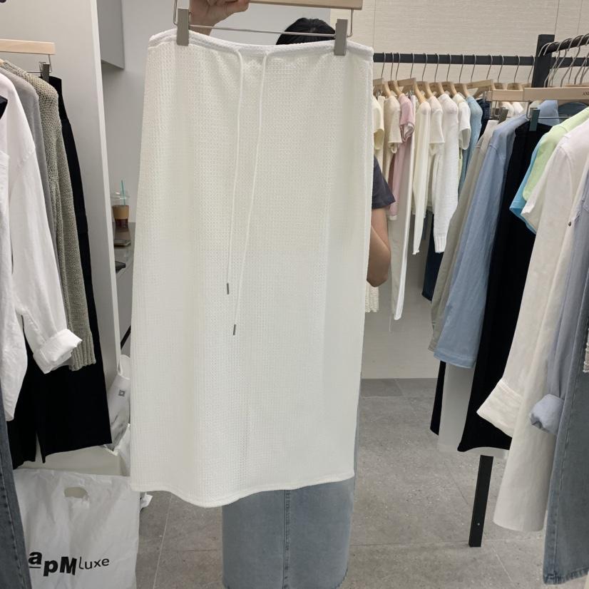 AND THE韓國㊣直郵東大門代購女裝新品熱賣25春夏半身裙中短裙AND THE半身裙/中短裙