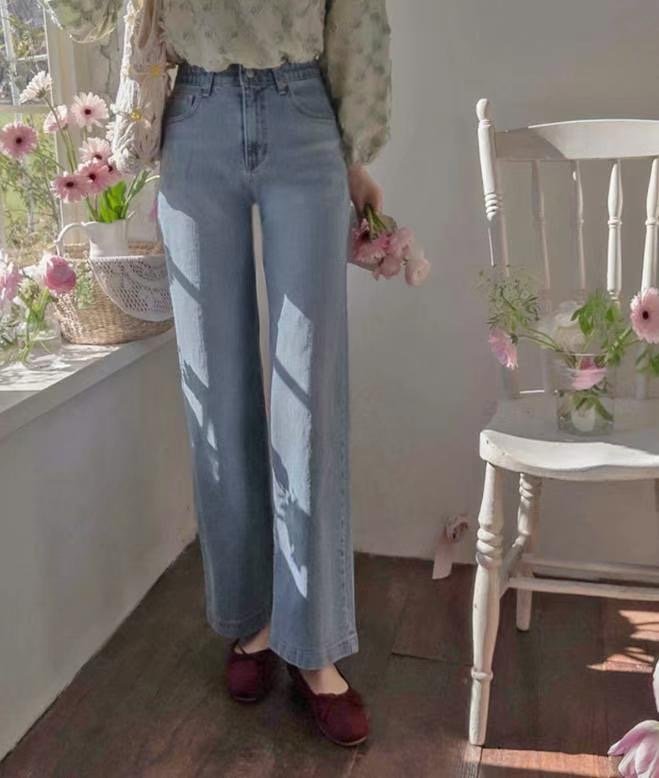 BEE韓國㊣直郵東大門代購女裝新品25春夏休閑人氣推薦牛仔褲BEE牛仔褲