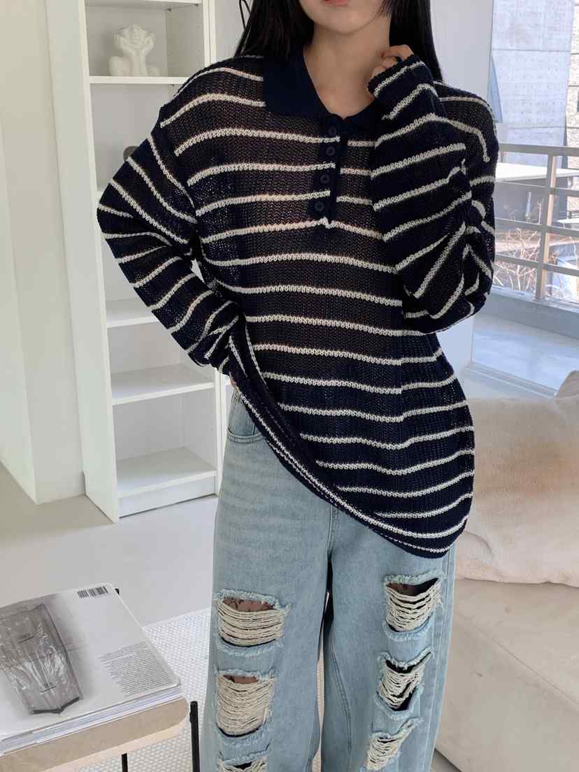 DARLUZ_MI韓國㊣直郵東大門代購女裝新款推薦休閑25春夏長袖T恤DARLUZ_MI長袖T恤