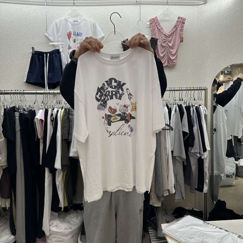 MAGOT韓國直郵㊣女裝新款熱賣25春夏休閑人氣推薦時尚T恤IIIΛGOT/MAGOTT恤