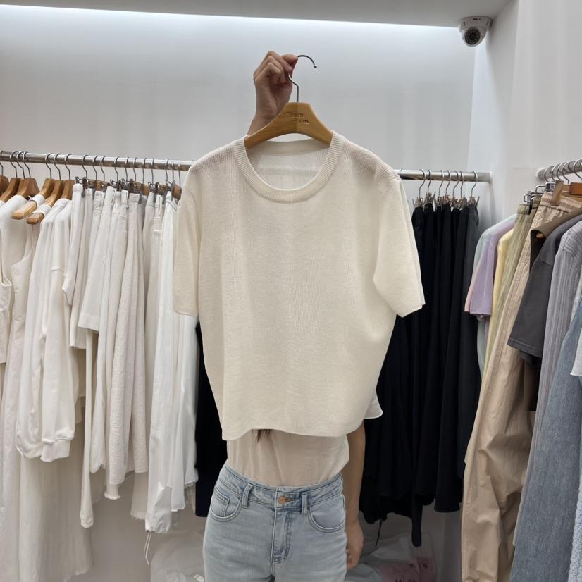 DRESS ROOM韓國直郵㊣女裝新品時尚推薦人氣25春夏針織衫圓領DRESS ROOM針織衫