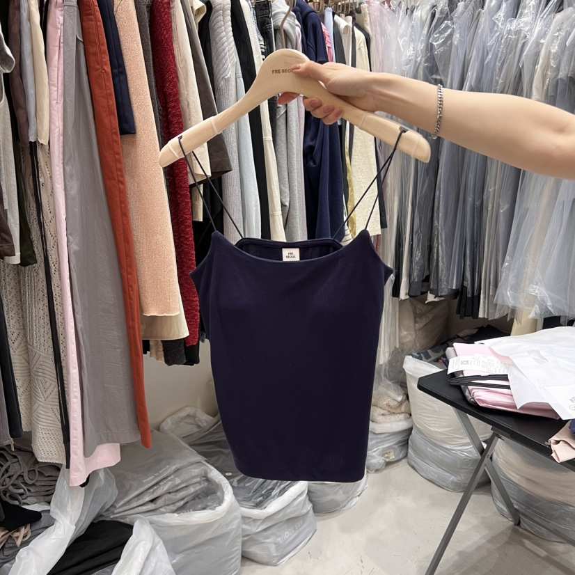 FRE直郵韓國代購㊣女裝新款25春夏時尚休閑熱賣推薦吊帶背心FRE吊帶/背心