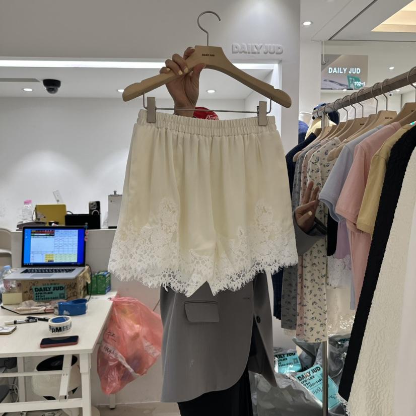 DAILYJUD韓國直郵㊣女裝新款推薦時尚熱賣25春夏休閑短褲蕾絲DAILY JUD短褲