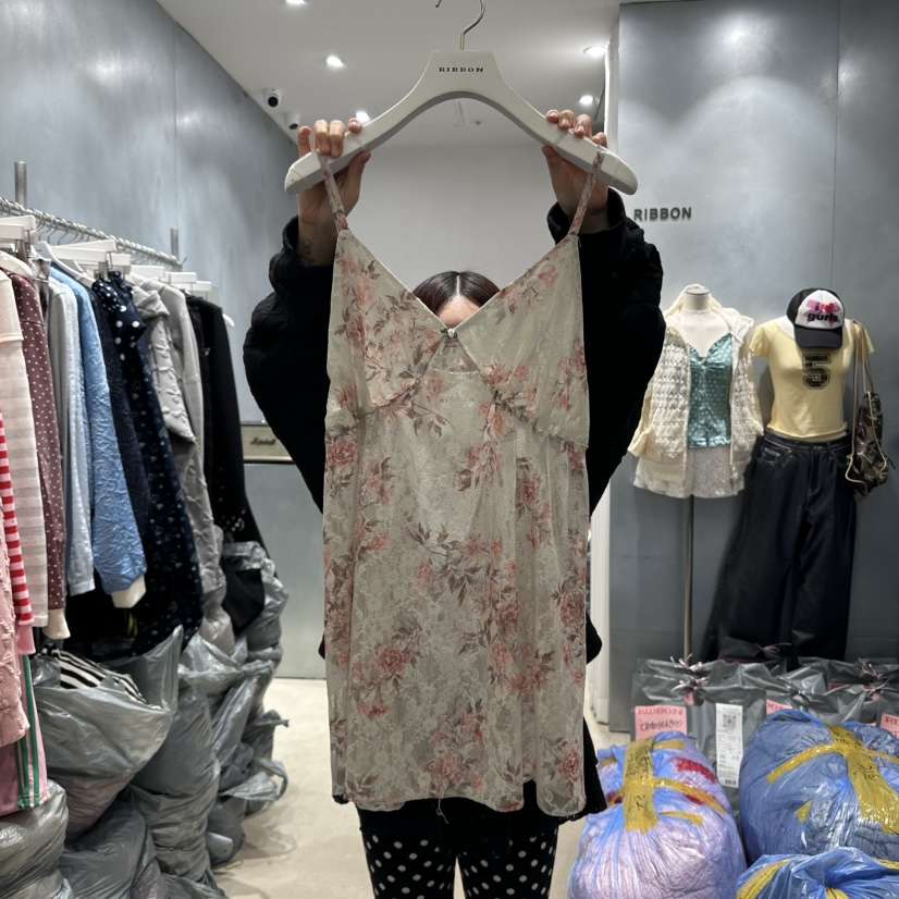 RIBBON韓國直郵㊣東大門實拍女裝新品推薦熱賣休閑25春夏連衣裙RIBBON連衣裙