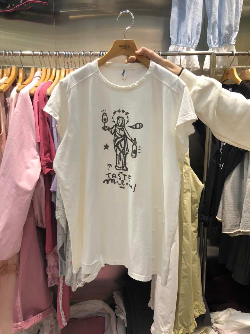 MENDL S韓國直郵㊣東大門實拍女裝新款時尚人氣熱賣25春夏T恤MENDL ST恤