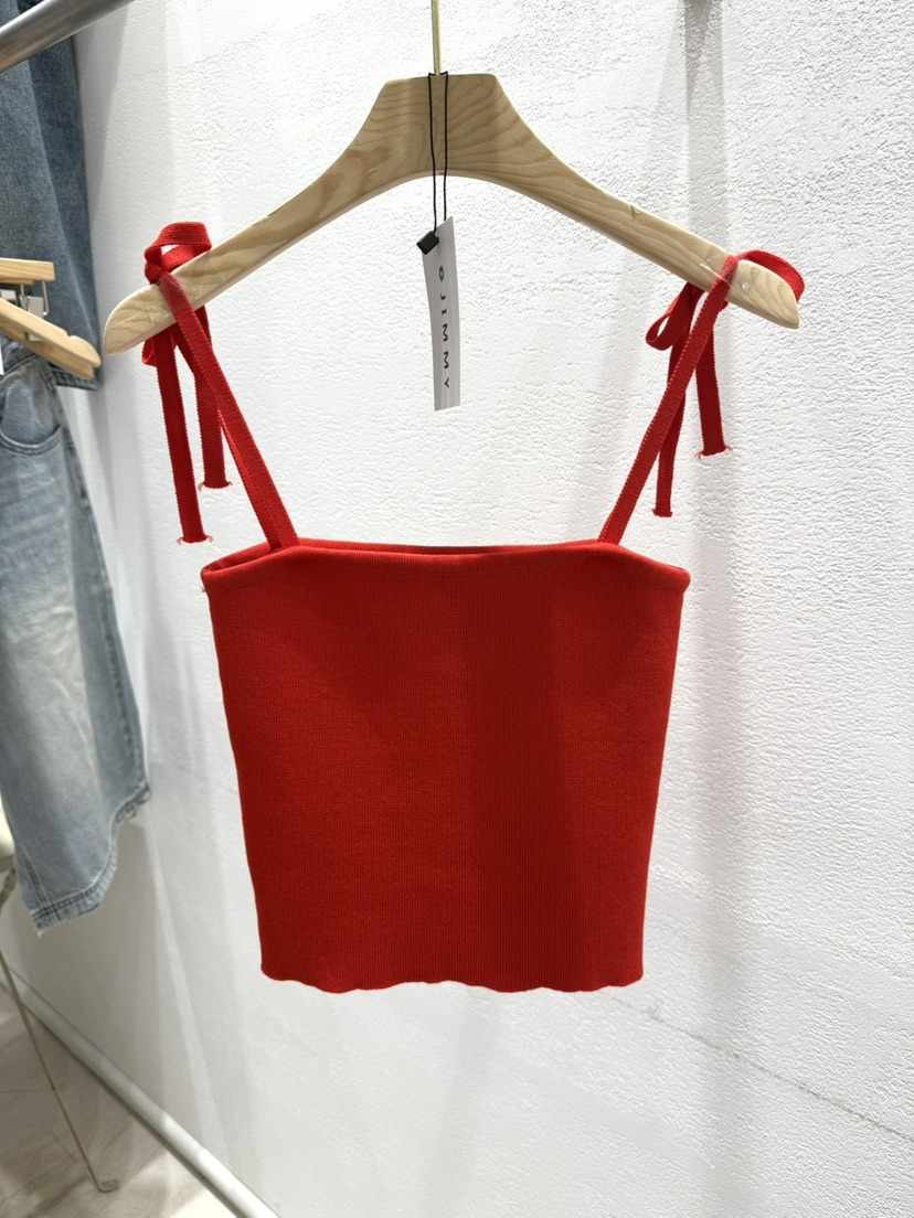 JIMMY韓國直郵㊣女裝新品熱賣25春夏推薦時尚人氣休閑吊帶背心JIMMY/REMAKE吊帶/背心