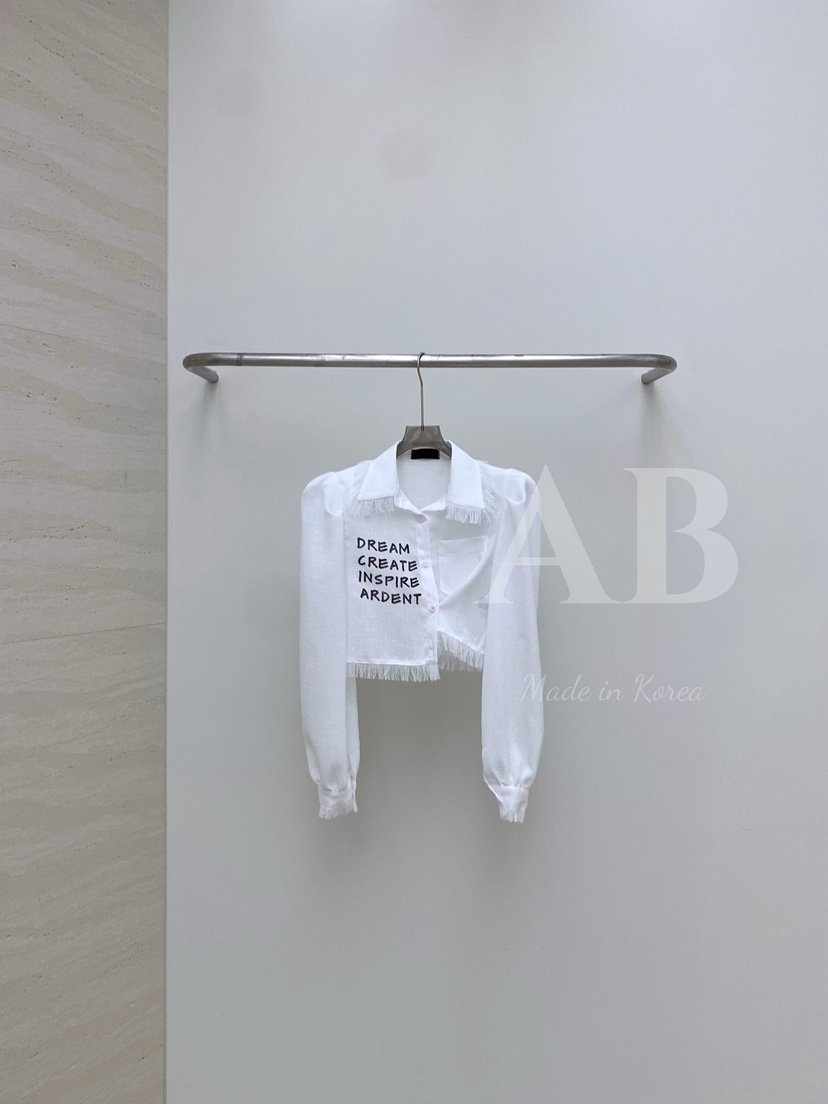 AB韓國㊣直郵東大門代購女裝新品25春夏休閑時尚襯衫蕾絲衫AB襯衫/蕾絲衫