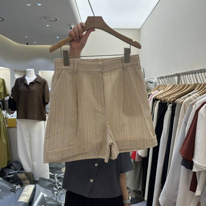 MATIERE韓國直郵㊣東大門實拍女裝新品休閑人氣25春夏時尚短褲MATIERE短褲