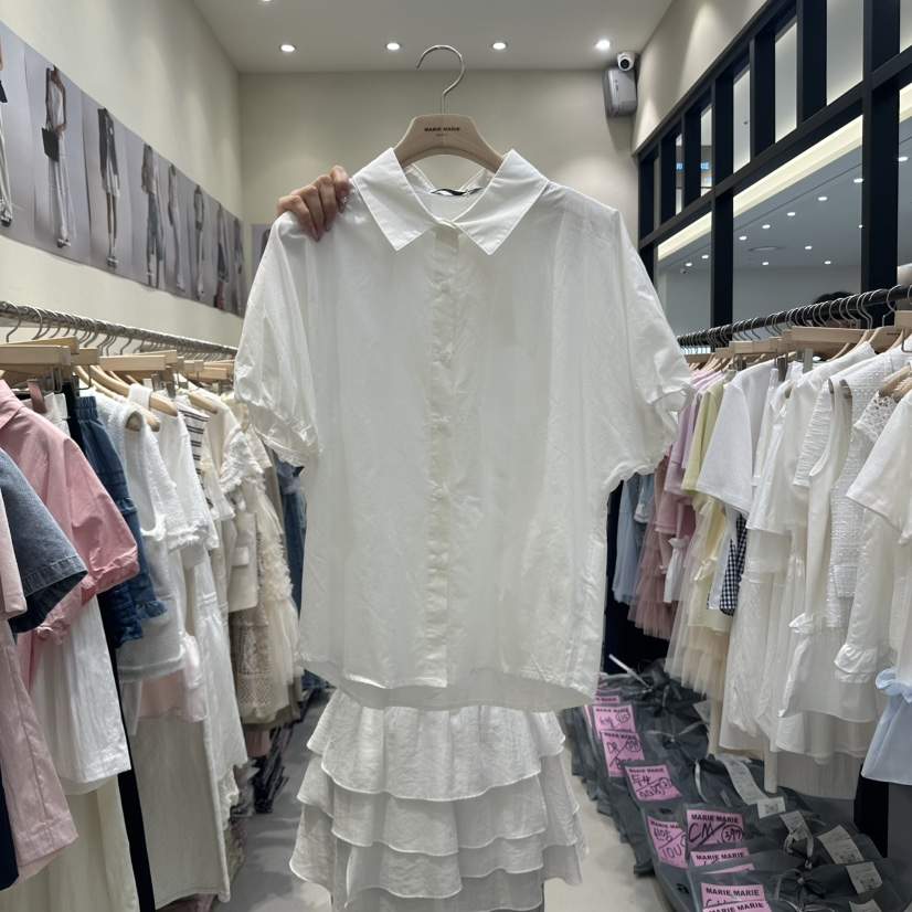 MARIE MARIE直郵韓國代購㊣女裝新款熱賣休閑推薦襯衫蕾絲衫MARIE MARIE襯衫/蕾絲衫