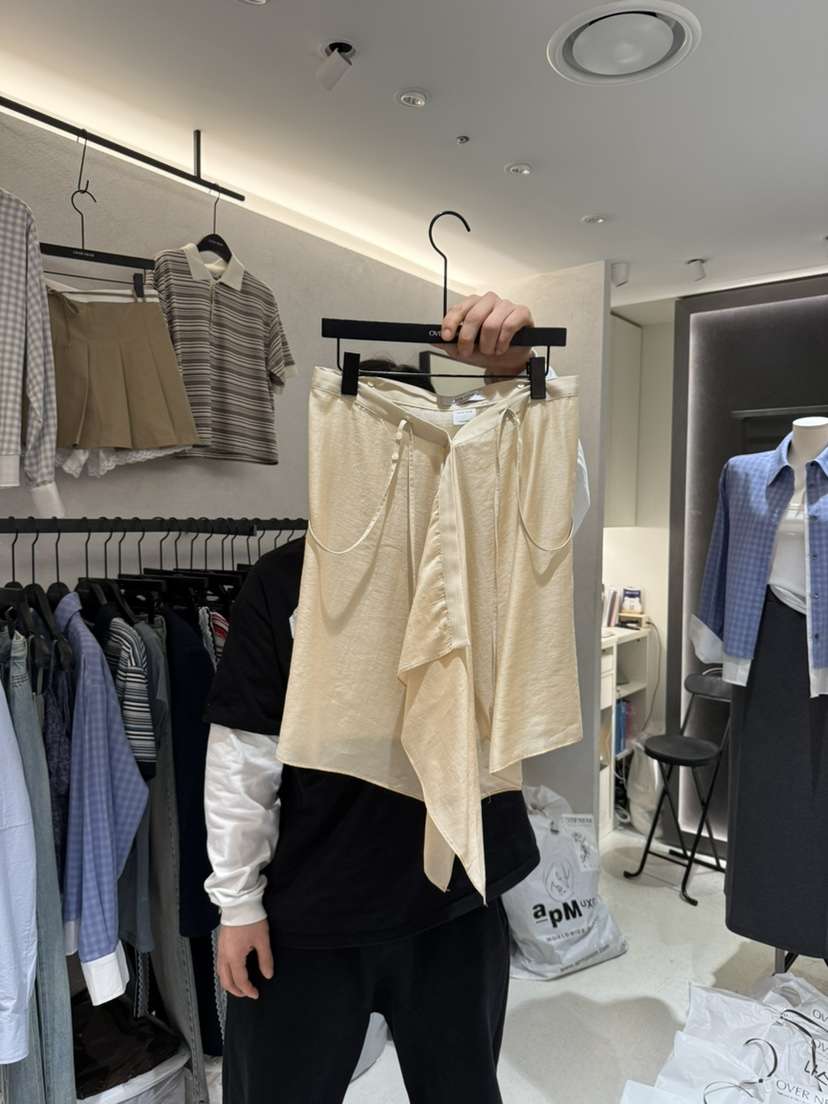 OVER NEAP韓國直郵㊣女裝新品推薦時尚休閑25春夏半身裙中短裙OVER NEAR半身裙/中短裙