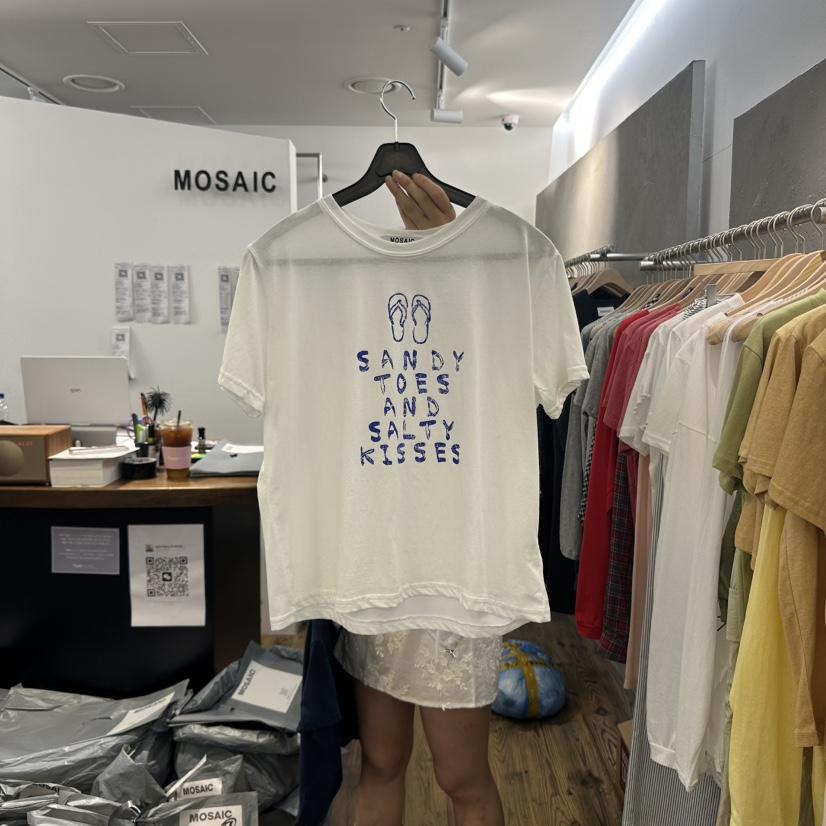 MOSAIC直郵韓國代購㊣女裝新品熱賣休閑25春夏人氣推薦時尚T恤MOSAICT恤