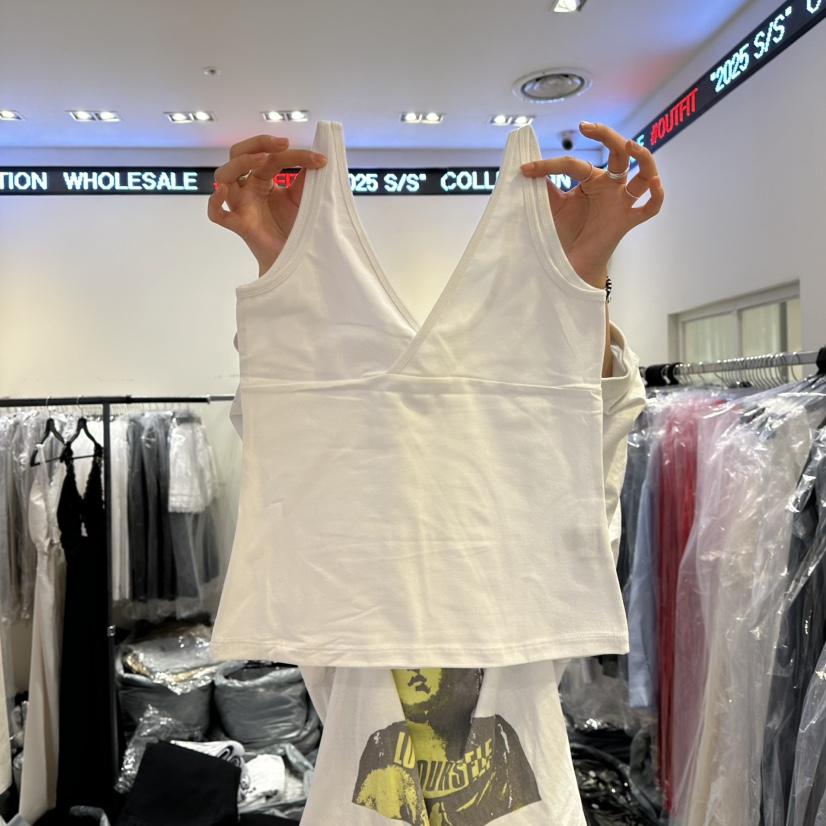 OUTFIT韓國直郵㊣女裝新品人氣推薦25春夏休閑時尚吊帶背心OUTFIT吊帶/背心