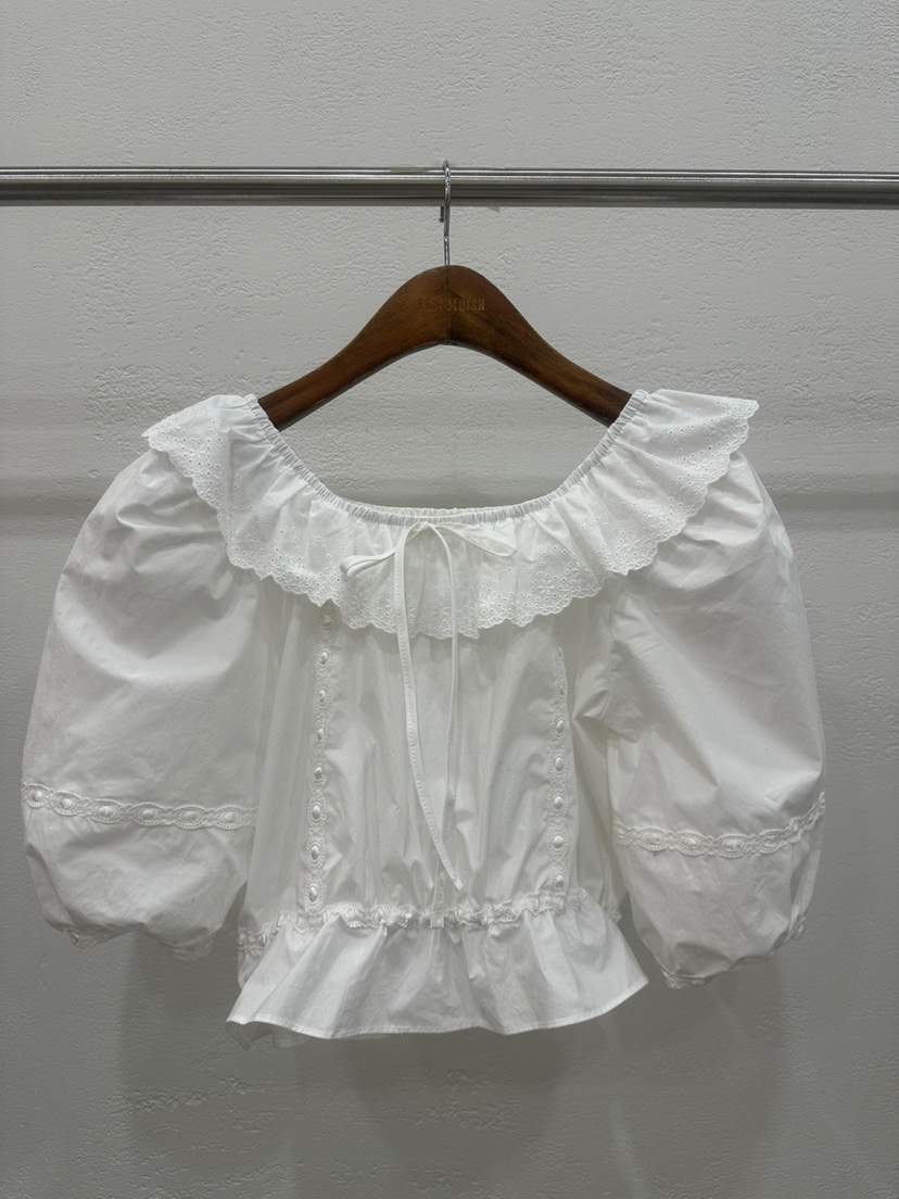 BANI BLUSH韓國直郵女裝新款時尚25春夏熱賣人氣襯衫蕾絲衫BANI BLUSH襯衫/蕾絲衫