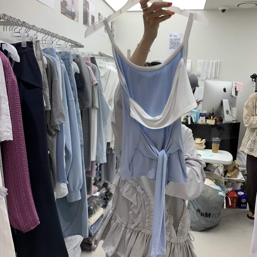 SOLD OUT東大門直郵女裝新品休閑推薦職業人氣真品吊帶背心SOLD OUT吊帶/背心