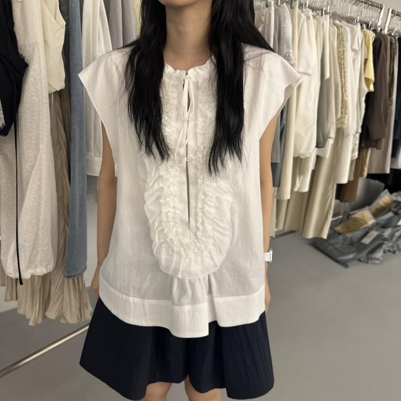 DOUBLE STANDARD/LE SMOKING/MAISONSTAFF韓國直郵女裝新品人氣襯衫蕾絲衫MAISONSTAFF襯衫/蕾絲衫