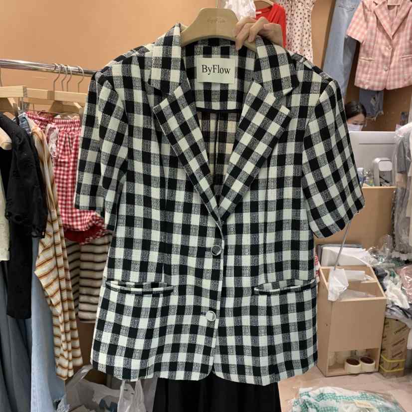 BY FLOW韓國直郵㊣女裝新品熱賣時尚休閑推薦人氣25春夏夾克BY FLOW夾克