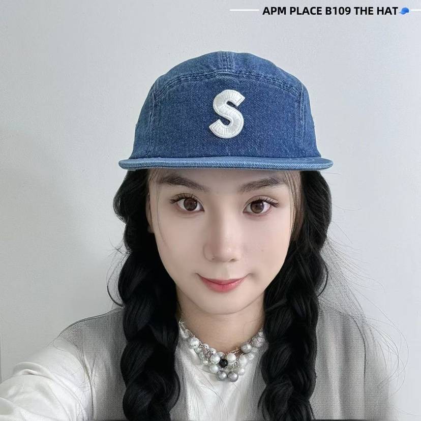 THE HAT-P東大門實拍女士新款真品休閑25春夏熱賣帽子刺繡THE HAT帽子