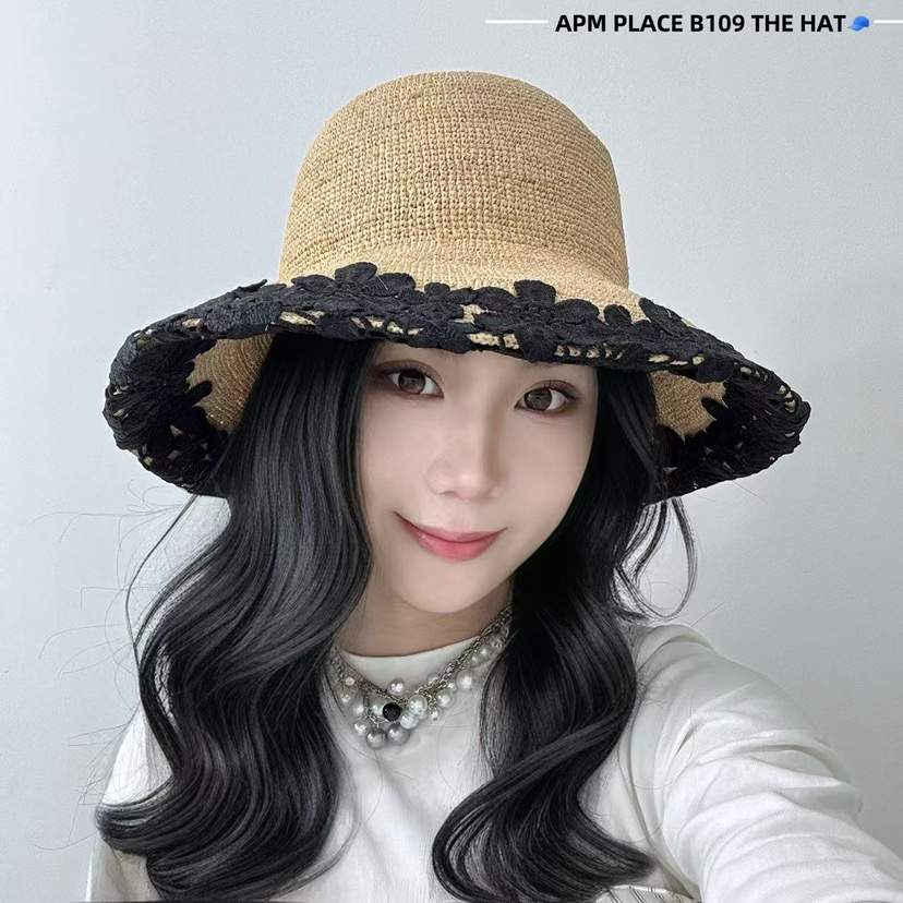 THE HAT-P東大門直郵女裝新品推薦熱賣25春夏時尚帽子蕾絲THE HAT帽子