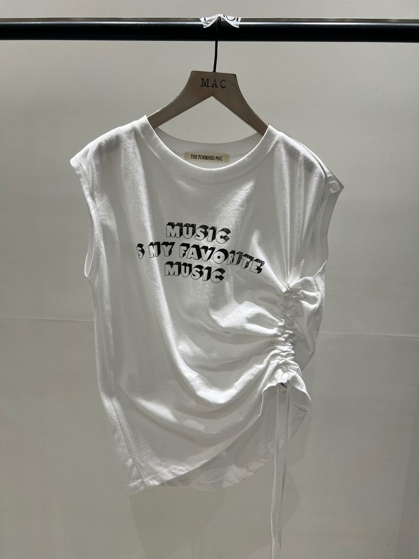 MAC韓國代購女裝新品職業時尚推薦真品熱賣休閑吊帶背心褶皺THE FORWARD MAC吊帶/背心