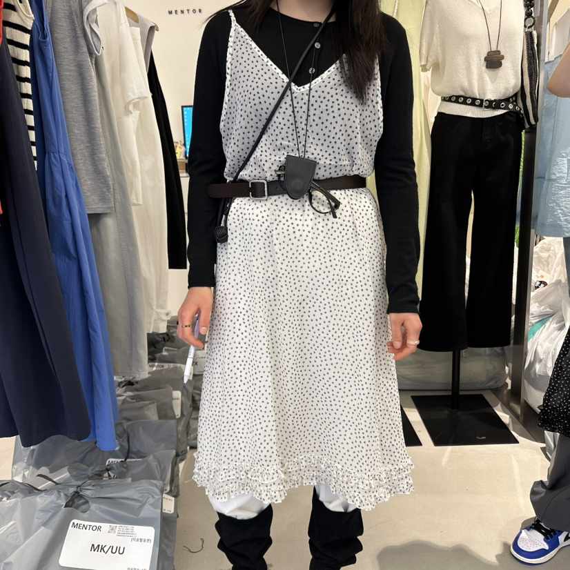MENTOR東大門代購女士新品真品休閑職業熱賣連衣裙不含腰帶MENTOR連衣裙