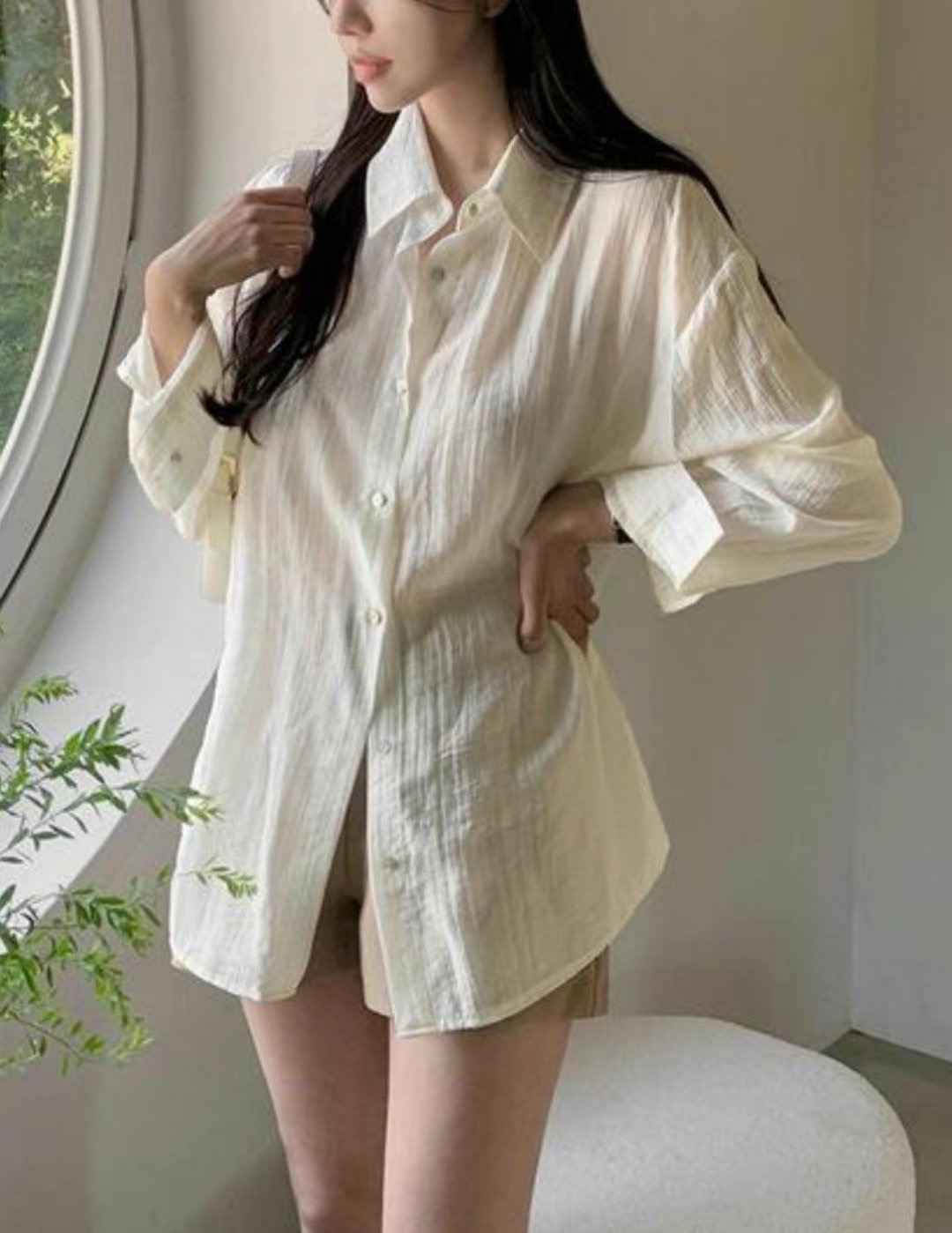 ORORA韓國直郵㊣東大門實拍女裝新款熱賣推薦休閑襯衫蕾絲衫ORORA襯衫/蕾絲衫