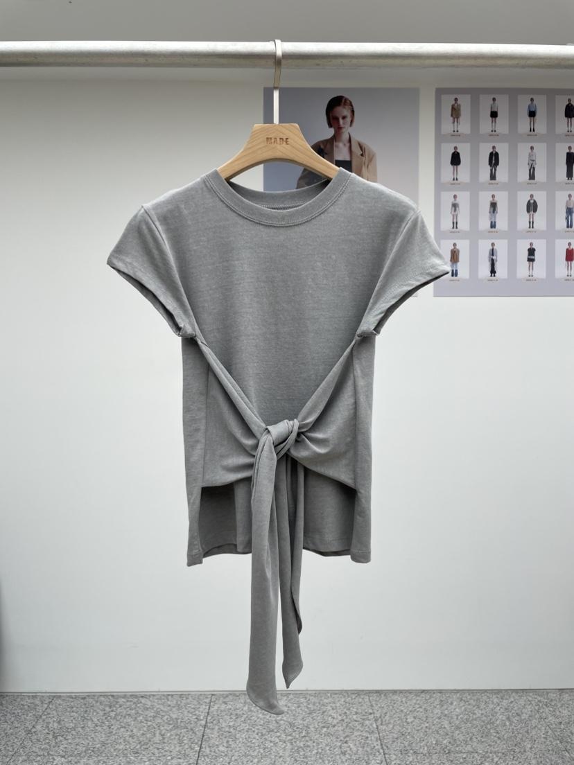 MADE-P韓國直郵㊣東大門實拍女裝新品熱賣休閑25春夏人氣T恤MADE-PT恤