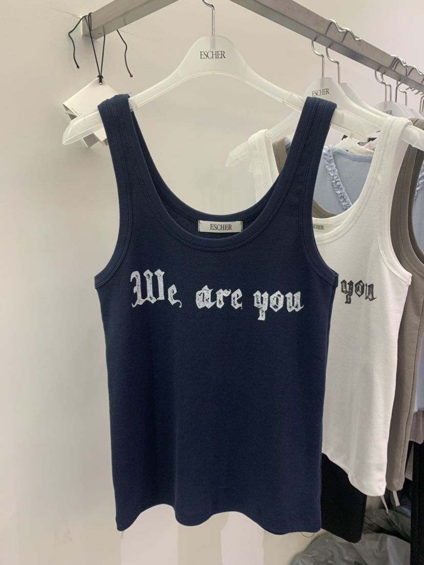 ESCHER直郵韓國代購㊣女裝新品時尚推薦人氣25春夏吊帶背心ESCHER吊帶/背心