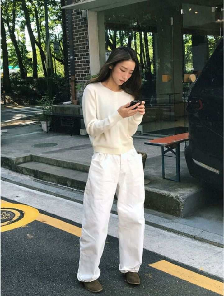 LIVE FOREVER直郵韓國代購㊣女裝新品25春夏推薦時尚牛仔褲LIVE FOR_EVER牛仔褲