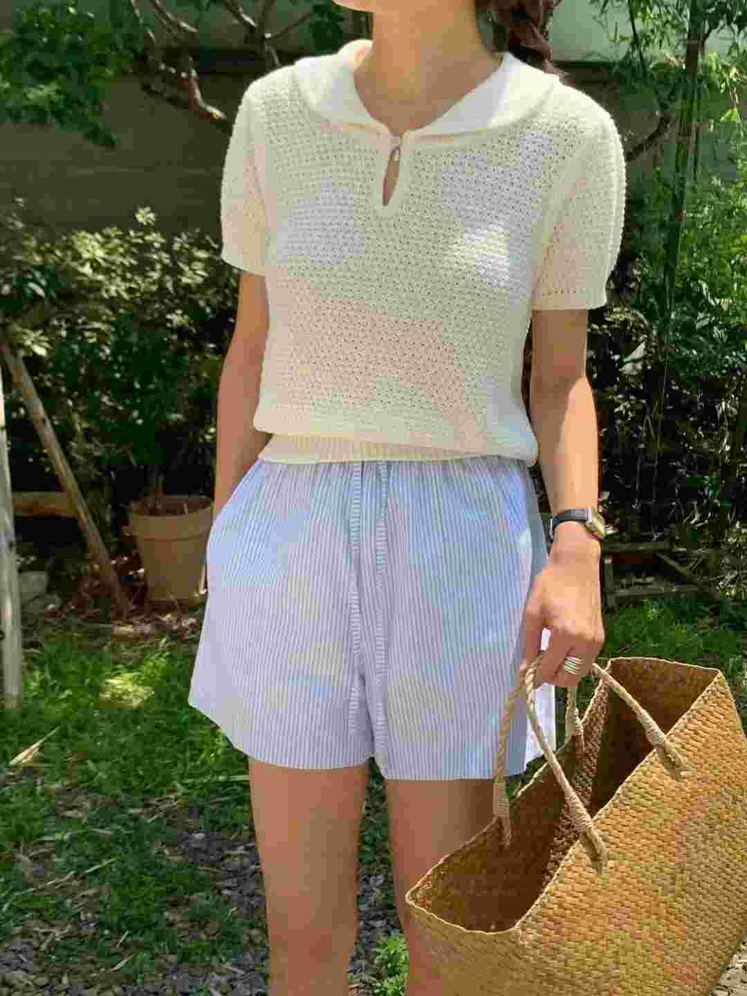 AREING直郵韓國代購㊣女裝新款時尚人氣休閑推薦25春夏針織衫AREING針織衫