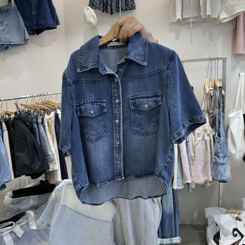 HIPTIQUE直郵韓國代購㊣女裝新品25春夏休閑熱賣襯衫蕾絲衫HIPTIQUE襯衫/蕾絲衫