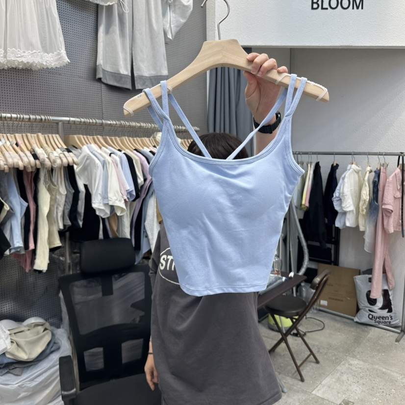 BLOOM韓國㊣直郵東大門代購女裝新品休閑時尚熱賣推薦吊帶背心BLOOM吊帶/背心