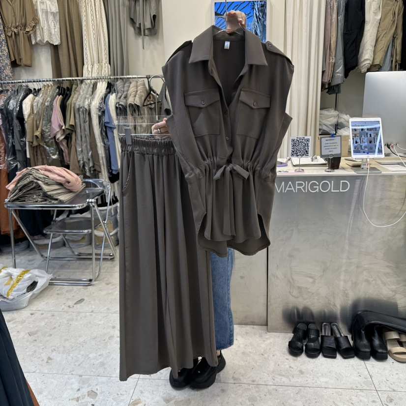 MARIGOLD韓國直郵㊣女裝新品熱賣25春夏推薦時尚套裝兩件套MARIGOLD套裝
