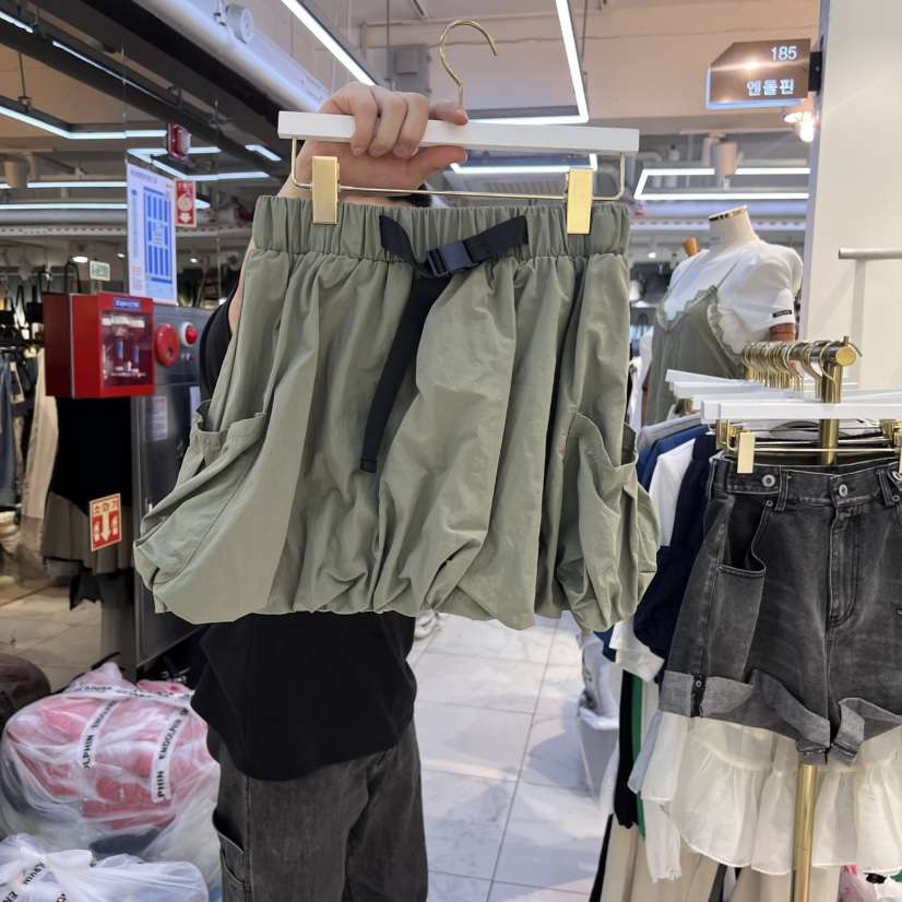ENDOLPHIN直郵韓國代購㊣女裝新品推薦時尚25春夏熱賣短裙腰帶ENDOLPHIN短裙