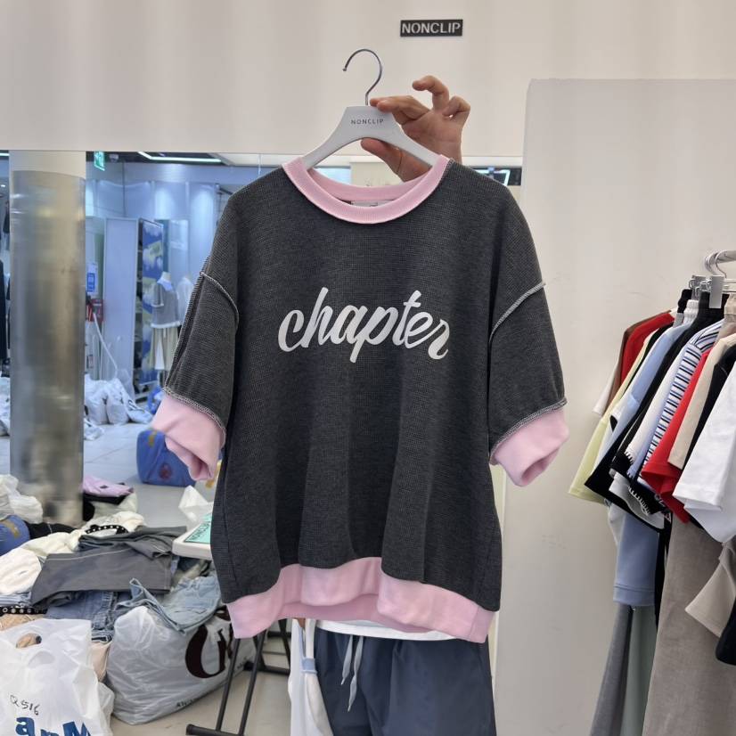 NON CLIP韓國㊣直郵東大門代購女裝新品25春夏熱賣人氣T恤NON CLIPT恤