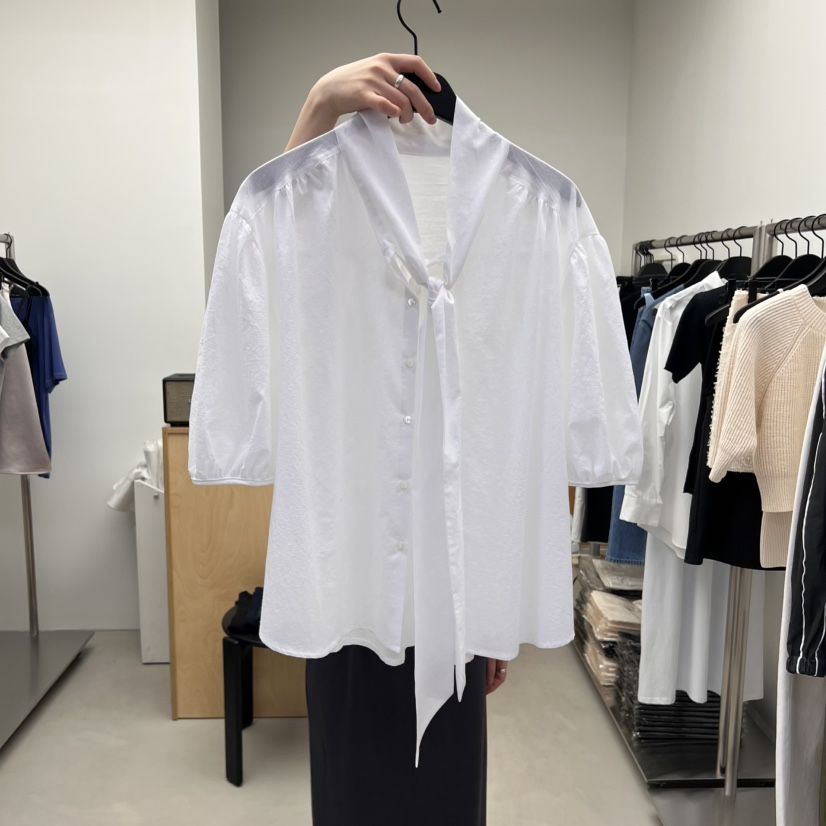 THE WAVE韓國㊣直郵東大門代購女裝新品25春夏休閑襯衫蕾絲衫THE WAVE襯衫/蕾絲衫