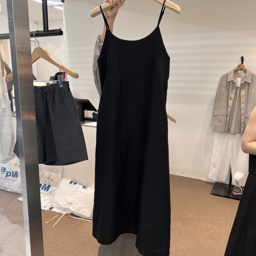 OBJECT韓國直郵㊣女裝新款熱賣人氣休閑推薦連衣裙亞麻布長款OBJECT連衣裙