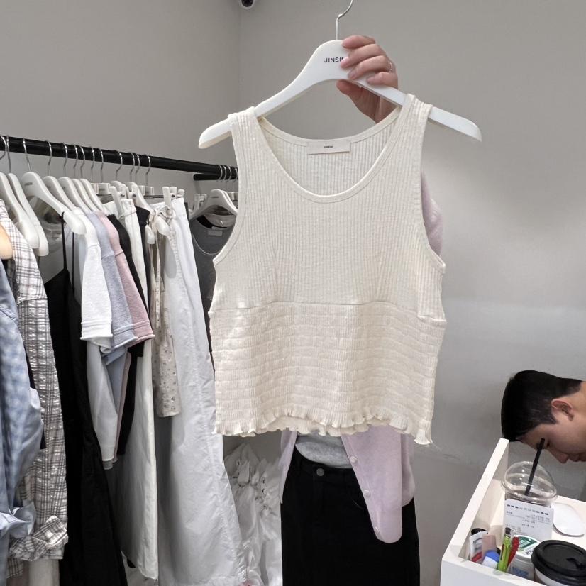 JINSIM韓國㊣直郵東大門代購女裝新品人氣熱賣25春夏吊帶背心JINSIM吊帶/背心