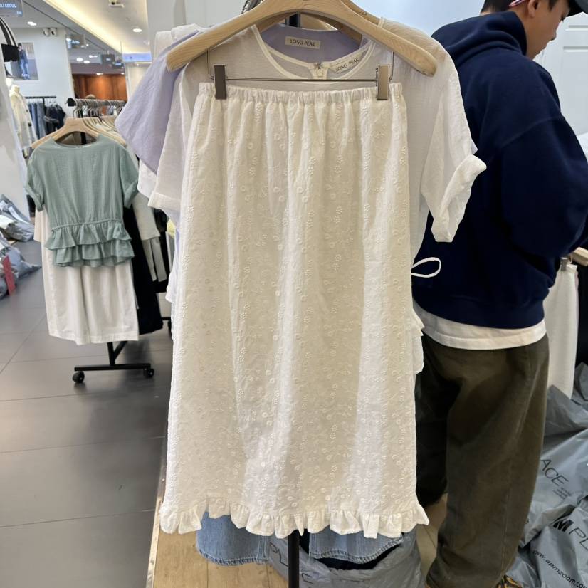 LONG PEAK韓國㊣直郵東大門代購女裝新款時尚半身裙中短裙LONG PEAK半身裙/中短裙