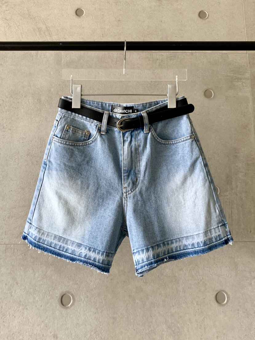 DAVICHI東大門代購女裝新品真品休閑職業推薦短褲含隨機腰帶DAVICHI短褲