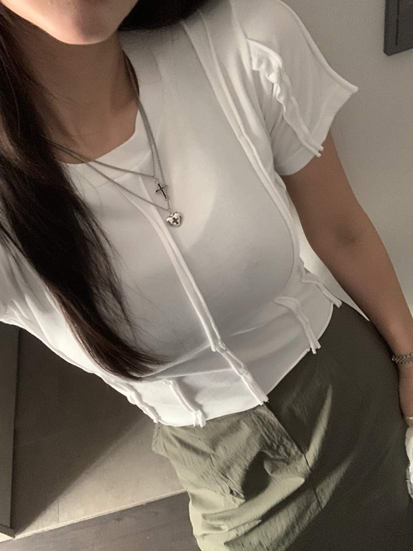 BADCALM韓國直郵女裝新品熱賣25春夏時尚職業真品推薦休閑T恤BADCALMT恤