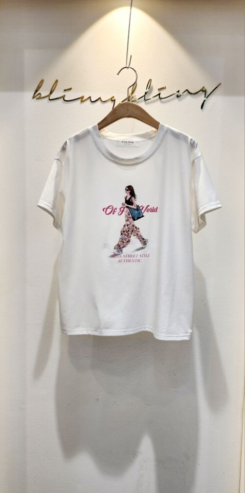 BLING BLING-S東大門代購女裝新品推薦真品時尚職業休閑T恤BLING BLING-ST恤