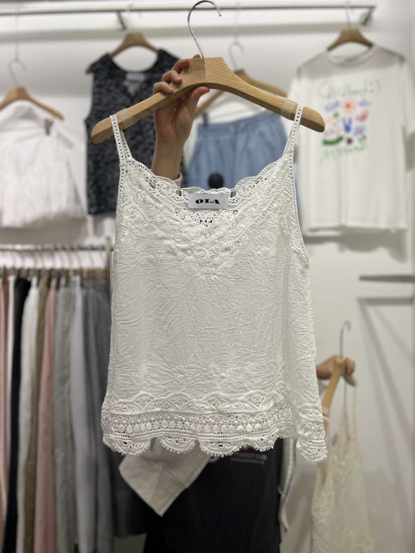 OLA東大門實拍女裝新品休閑推薦熱賣真品25春夏人氣吊帶背心mellor/OLA吊帶/背心