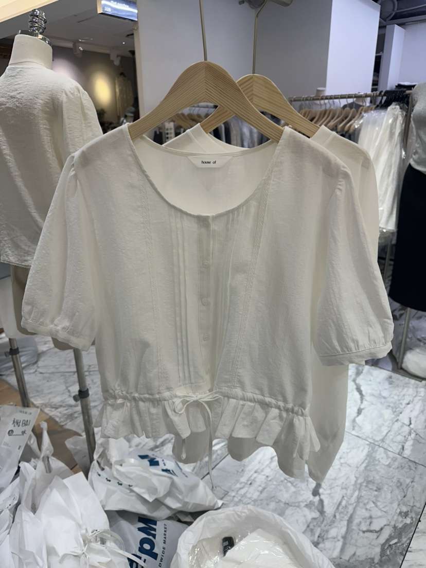 HOUSE OF/DE MERRY韓國代購女士新品休閑熱賣襯衫蕾絲衫HOUSE OF/DE MERRY襯衫/蕾絲衫