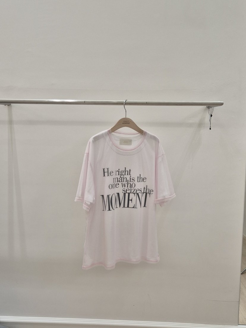 DAILY MOMENT韓國直郵女士新品時尚25春夏休閑熱賣推薦T恤DAILY MOMENTT恤