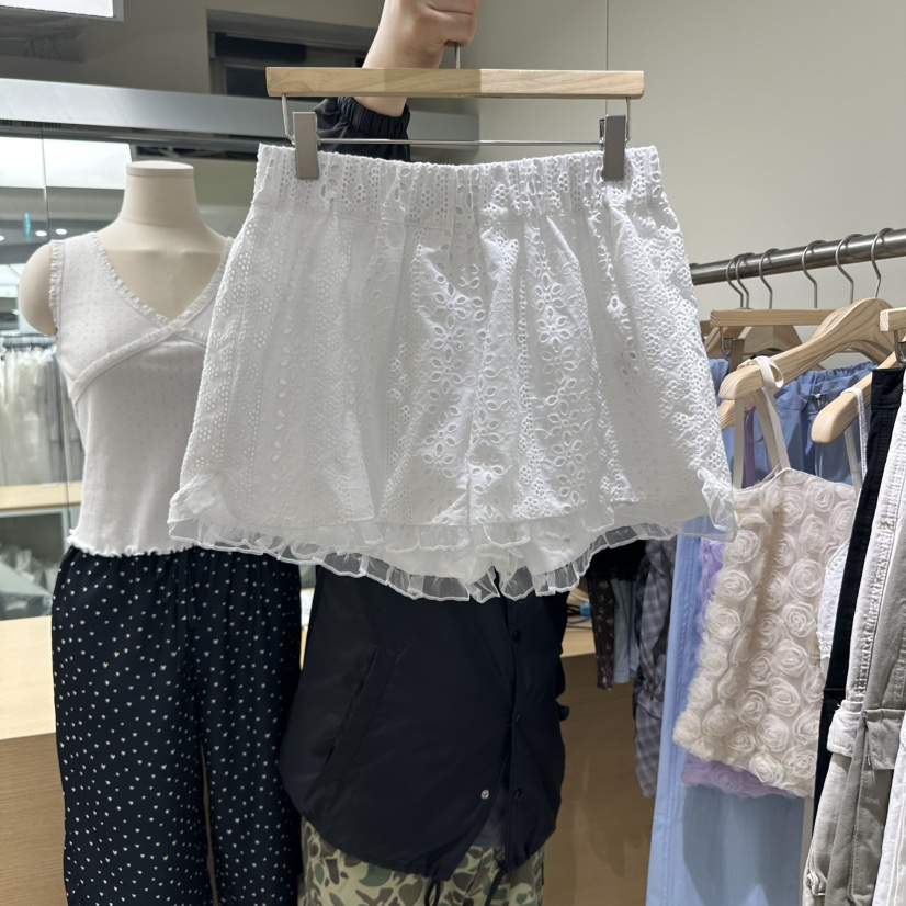 HOME GROUND東大門實拍女士新品時尚真品職業推薦短褲蕾絲HOME GROUND短褲