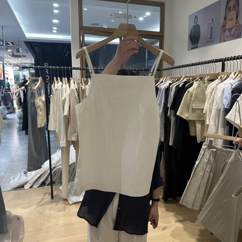 OVERTAKE東大門實拍女士新款時尚推薦職業人氣休閑吊帶背心OVERTAKE吊帶/背心